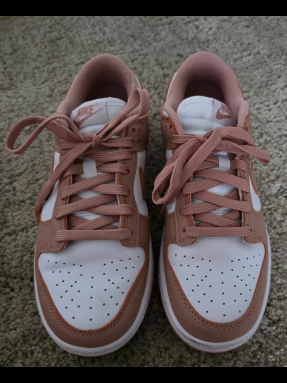 Nike Dunk Low White / Rose Whisper  Womens 7.5